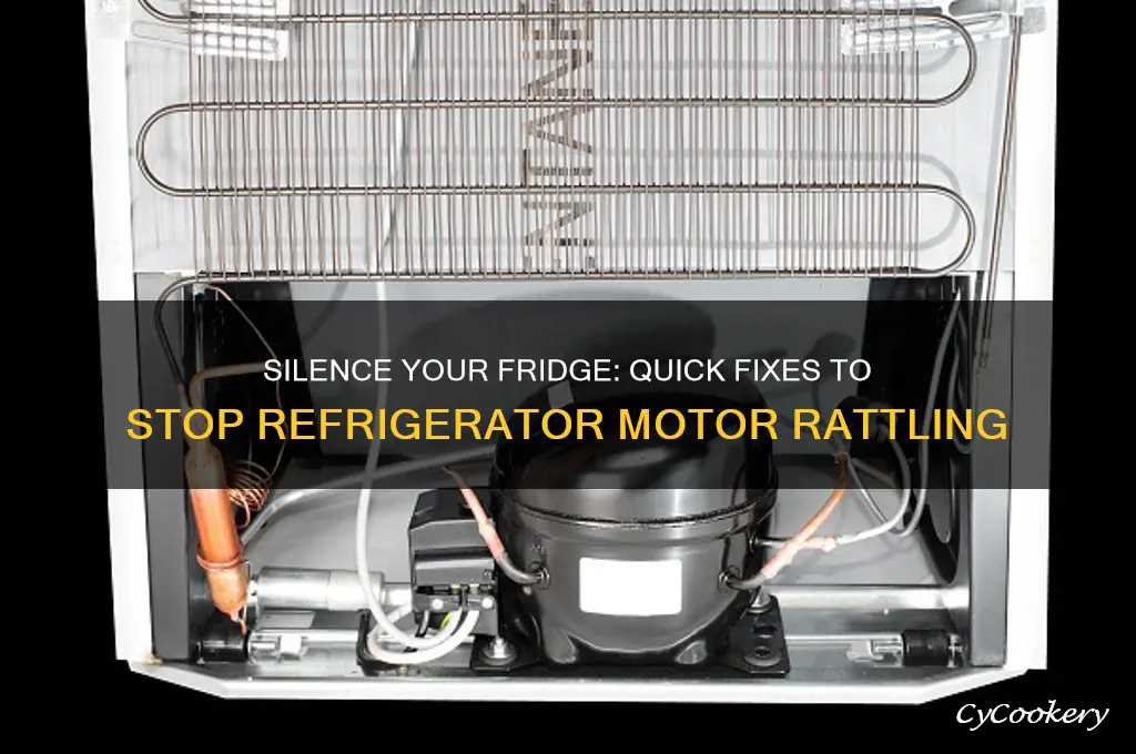 how to stop refrigerator motor from rattling