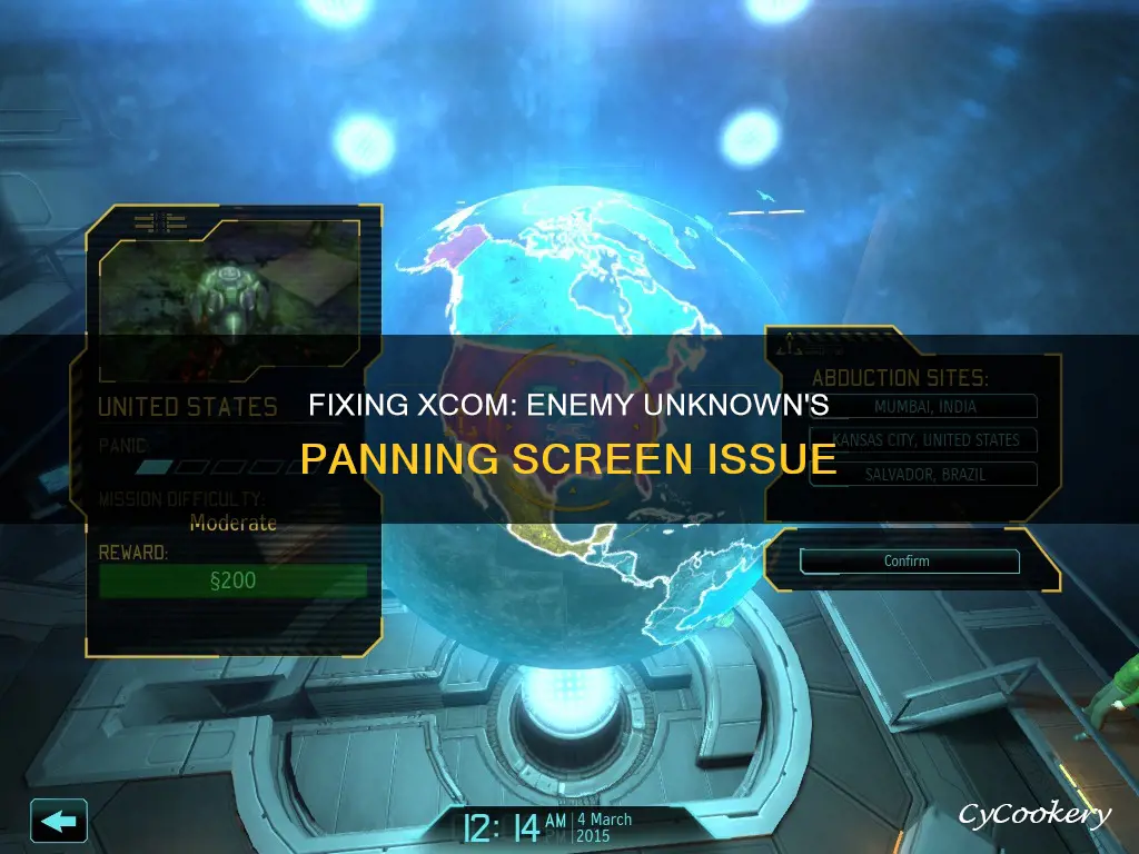 how to stop xcom enemy unknown from panning screen