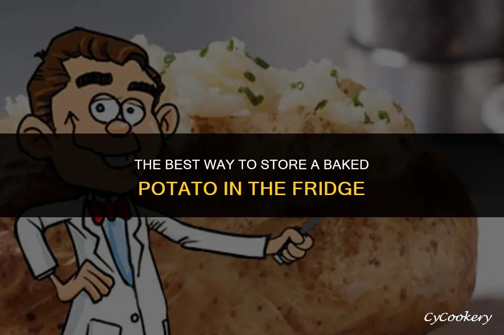 how to store a baked potato in refrigerator