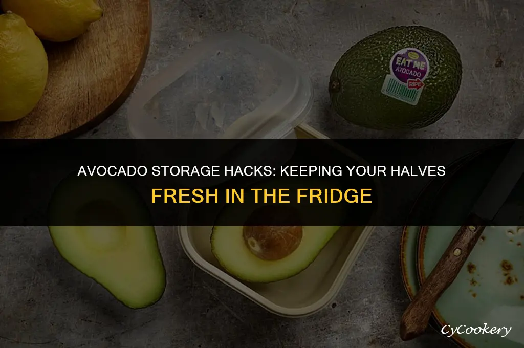 how to store a cut avocado in the refrigerator