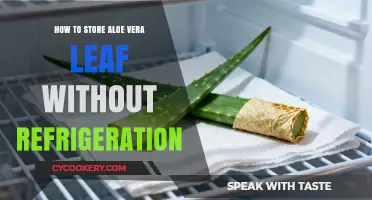 Preserving Nature's Miracle: Storing Aloe Vera Leaves Without Refrigeration