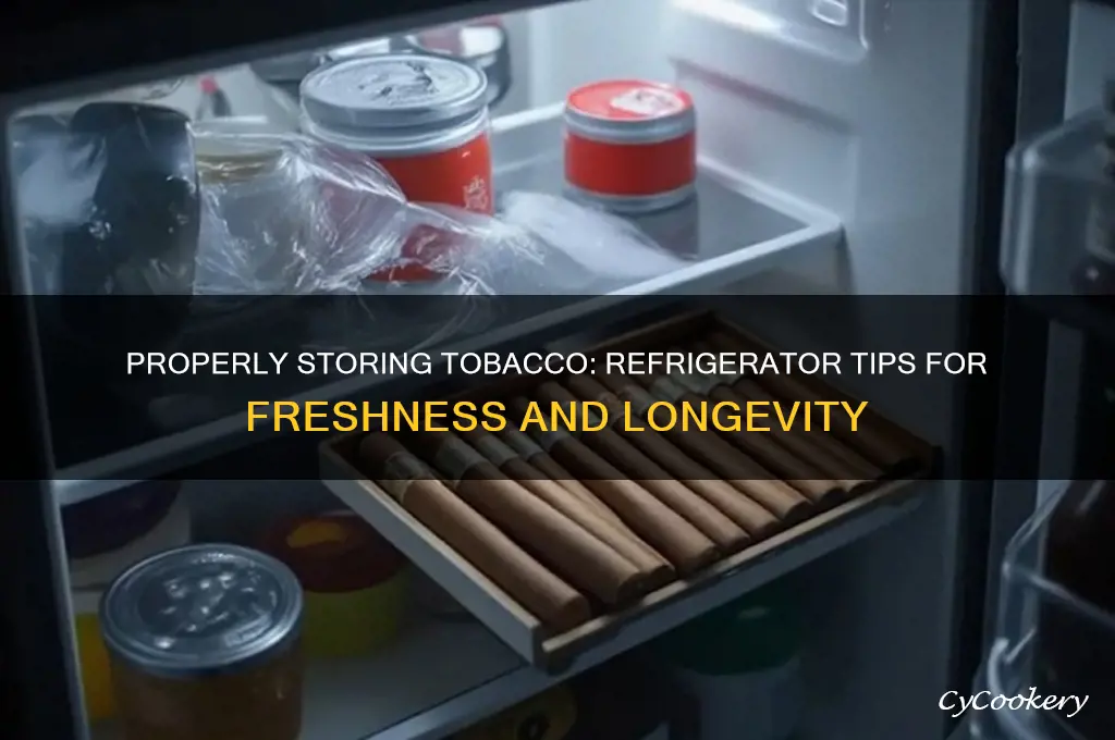 how to store bags of tobacco refrigerator