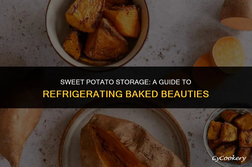 how to store baked sweet potatoes in the refrigerator
