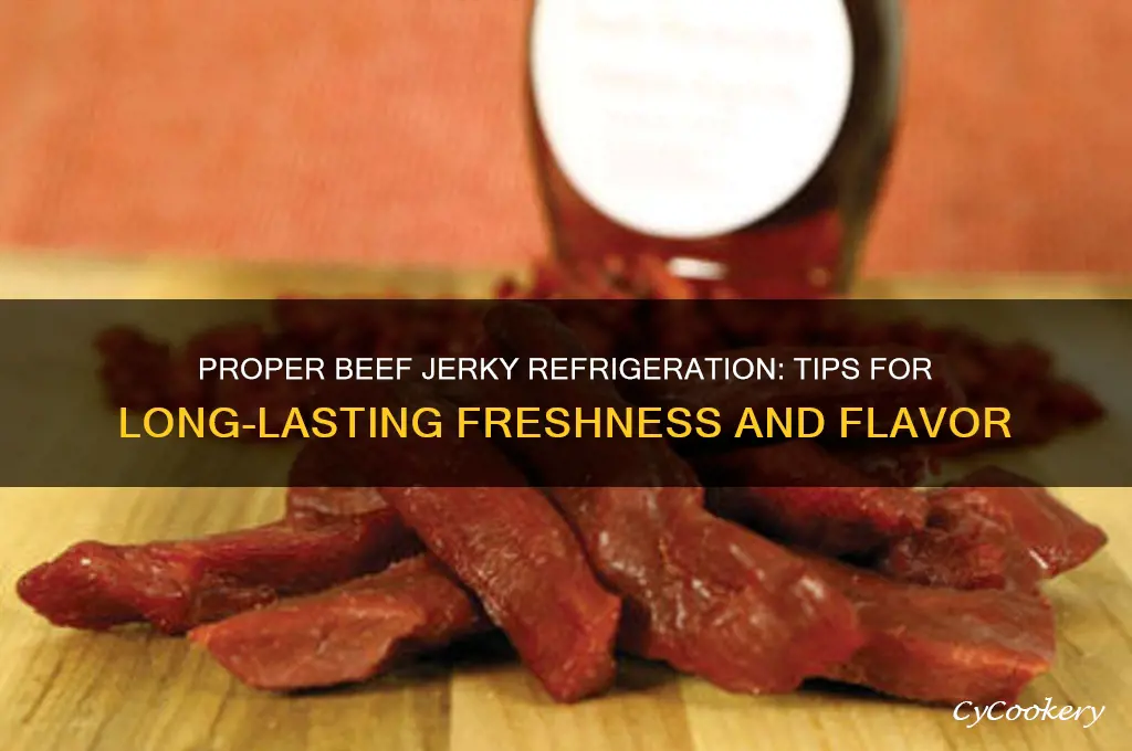 how to store beef jerky in refrigerator