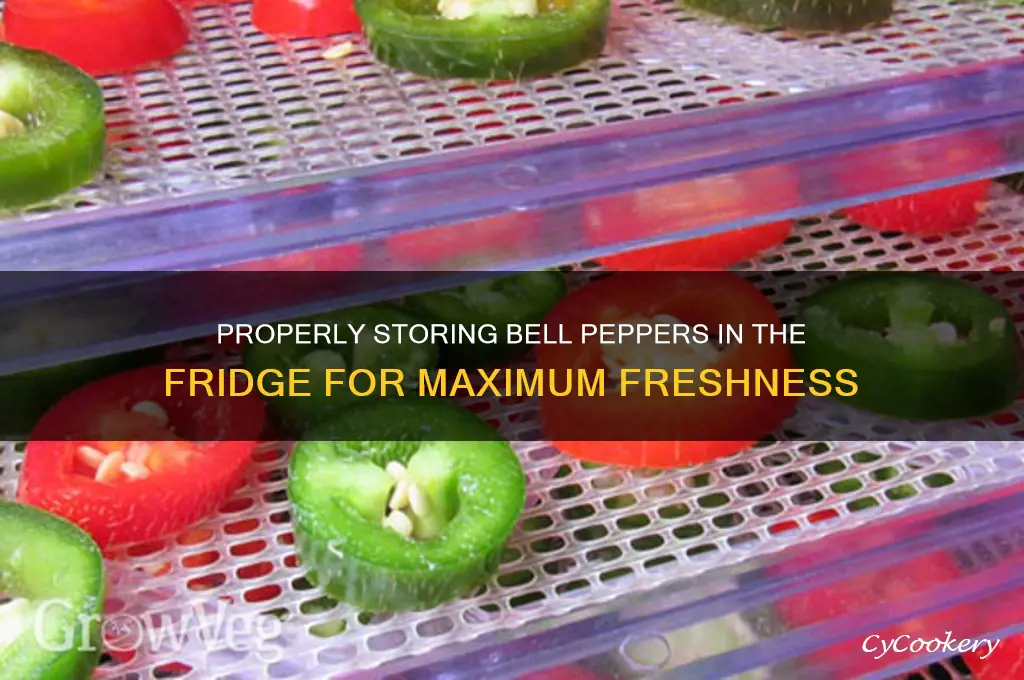 how to store bell peppers in refrigerator