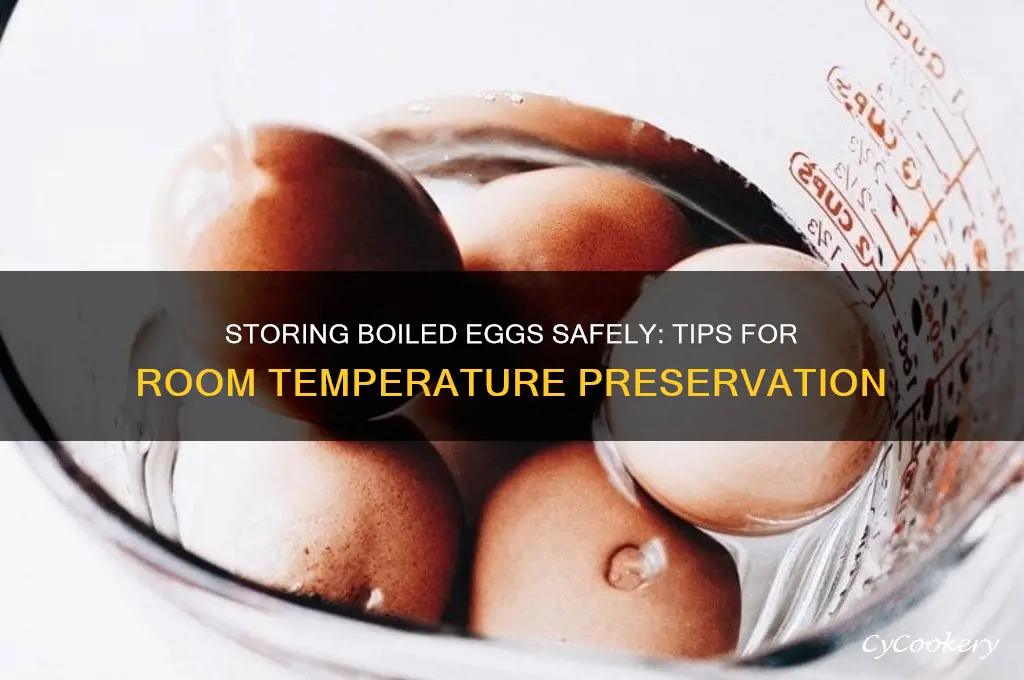 how to store boiled eggs without refrigeration