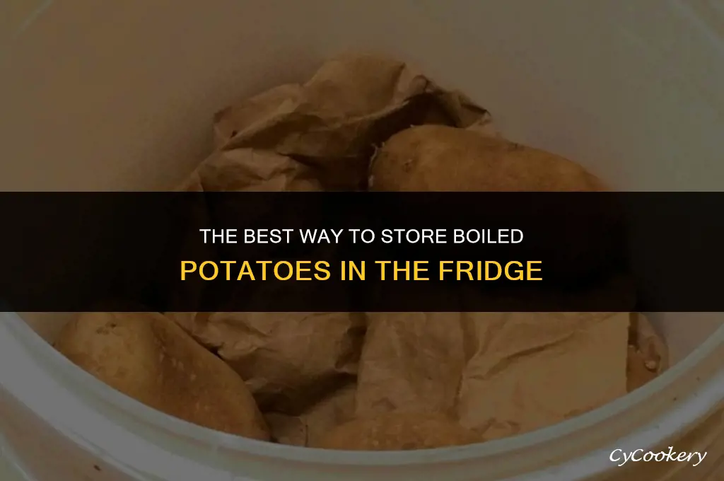 how to store boiled potatoes in the refrigerator
