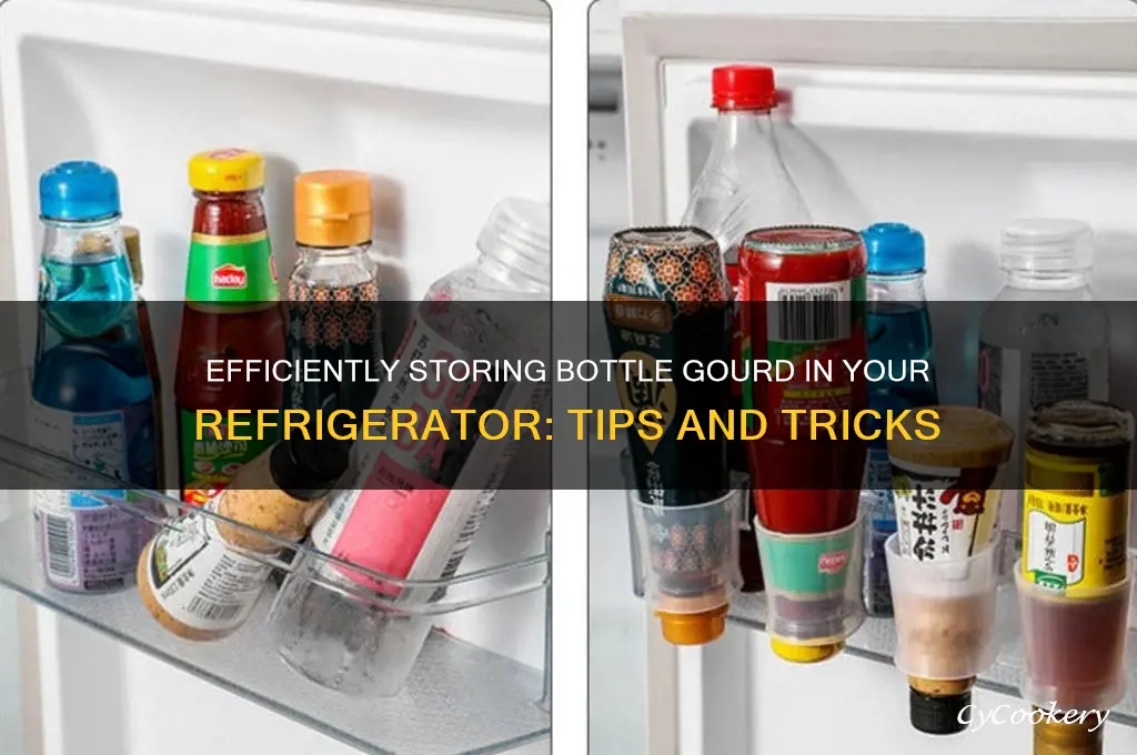 how to store bottle gourd in refrigerator