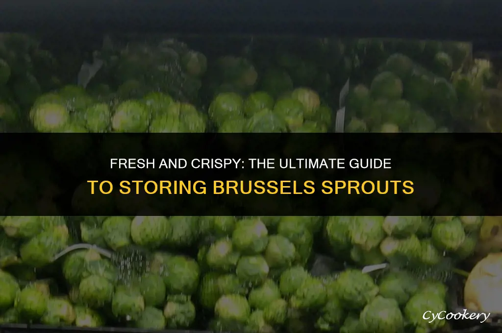 how to store brussels sprouts in the refrigerator