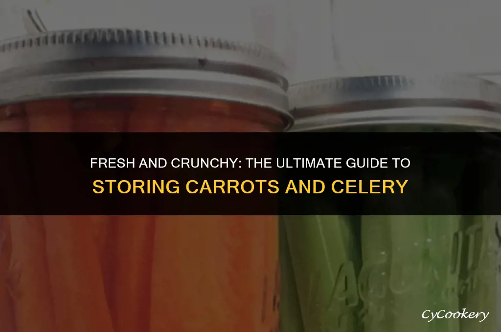 how to store carrots and celery in refrigerator