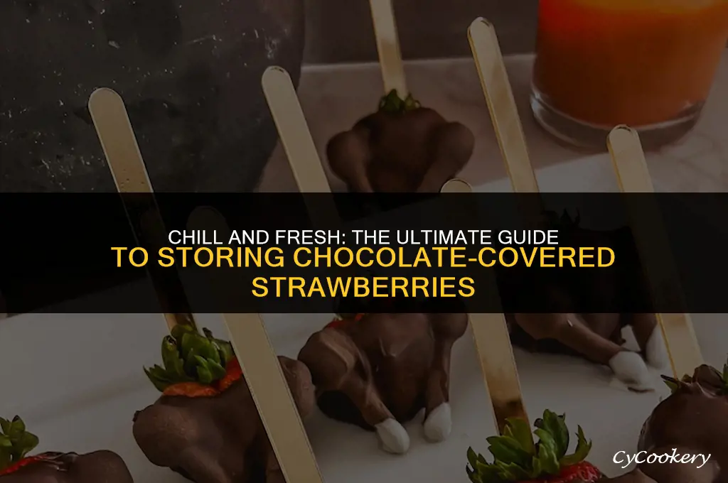 how to store chocolate covered strawberries in refrigerator