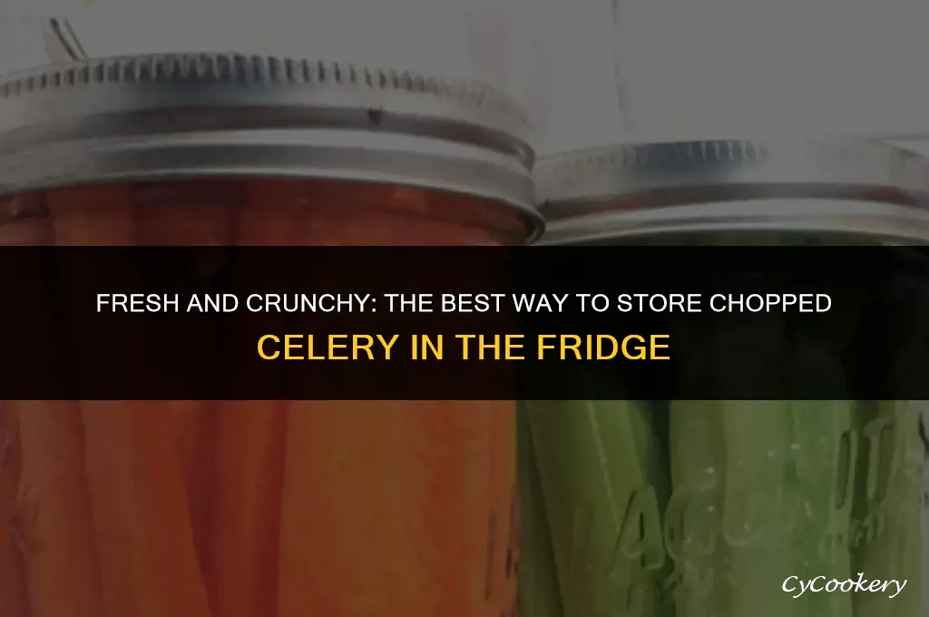 how to store chopped celery in the refrigerator