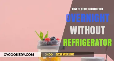 Smart Storage: Keeping Cooked Food Fresh Overnight Without a Fridge