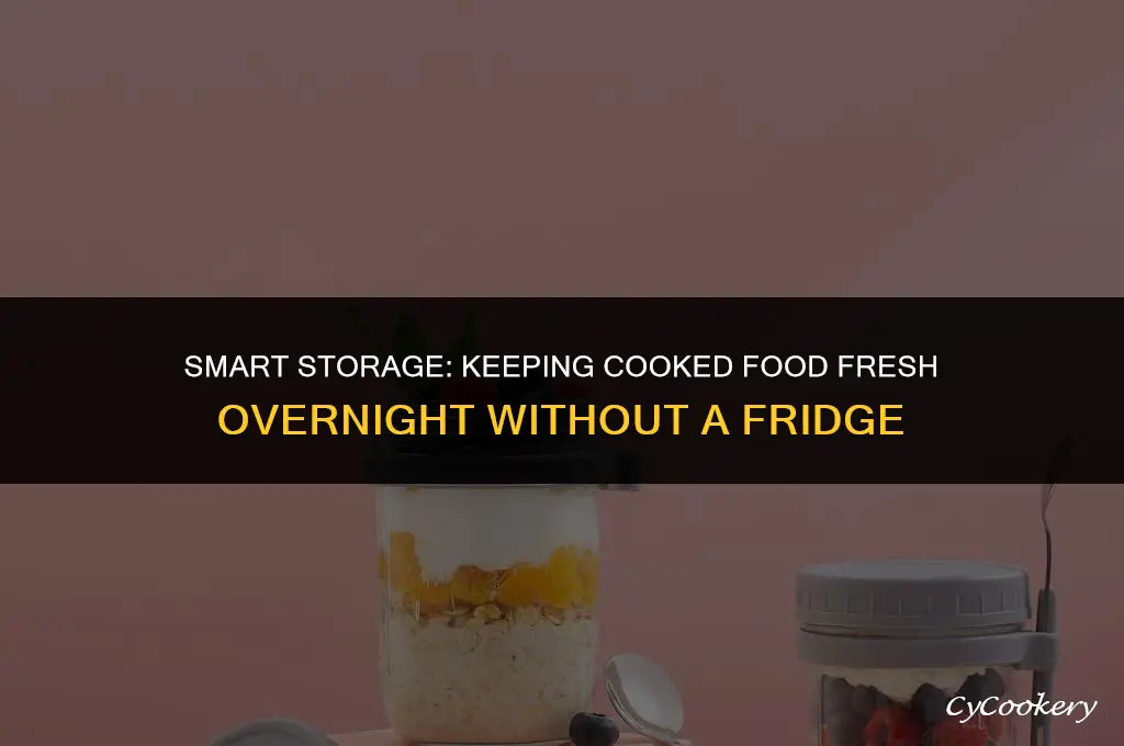 how to store cooked food overnight without refrigerator