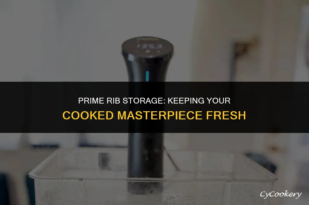 how to store cooked prime rib in refrigerator