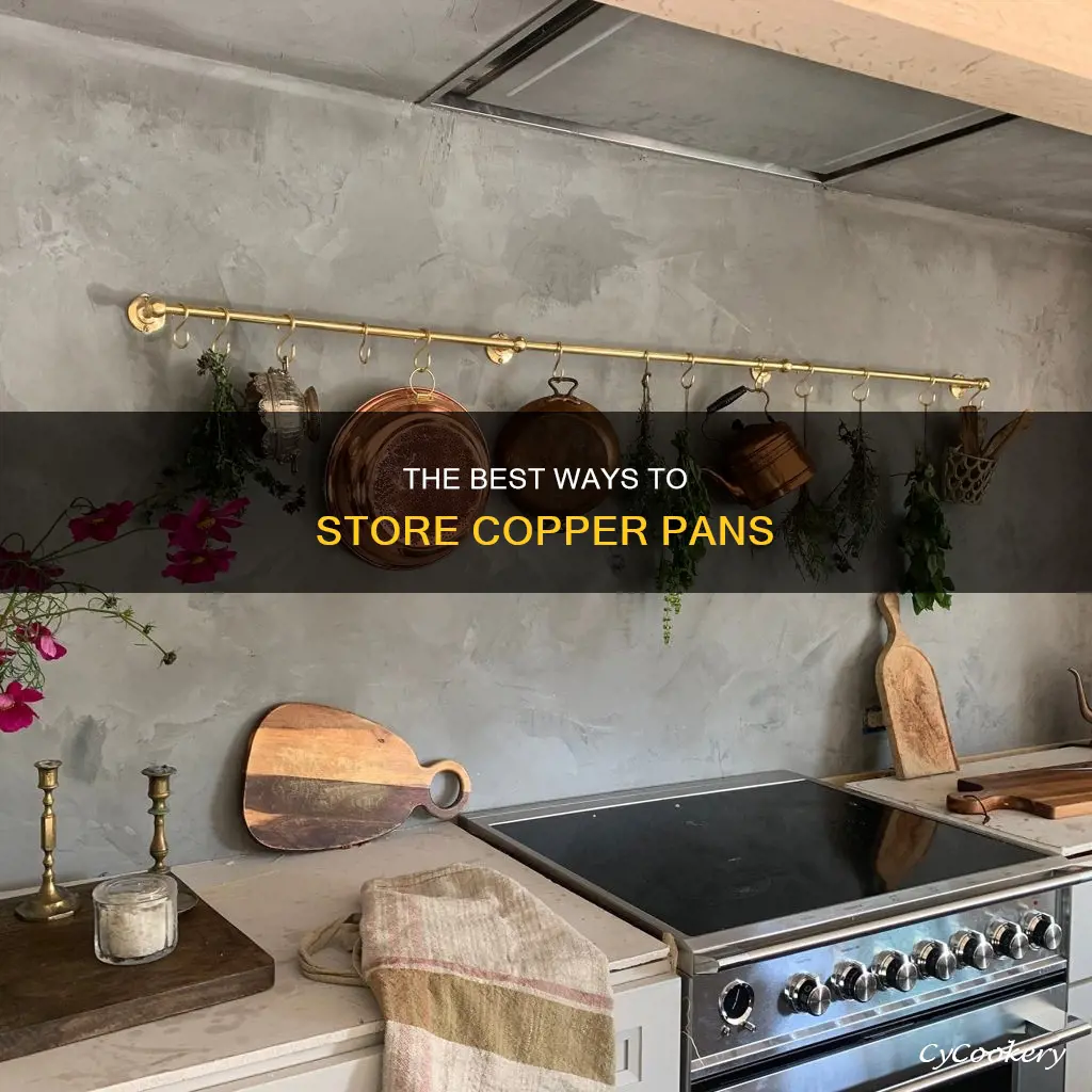 how to store copper pans