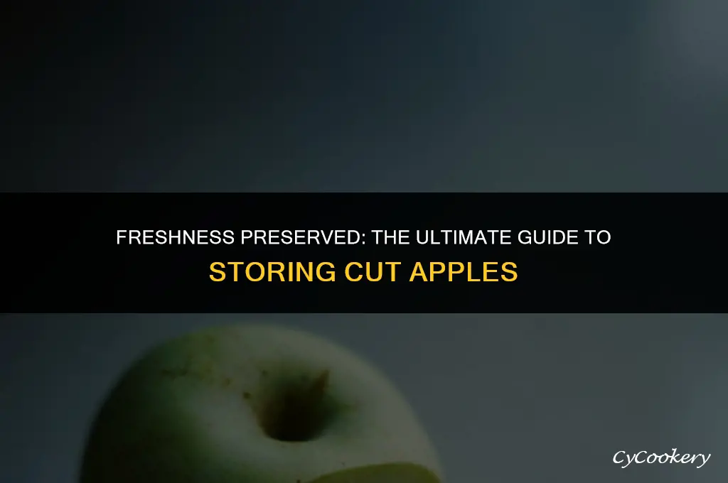 how to store cut apples in the refrigerator