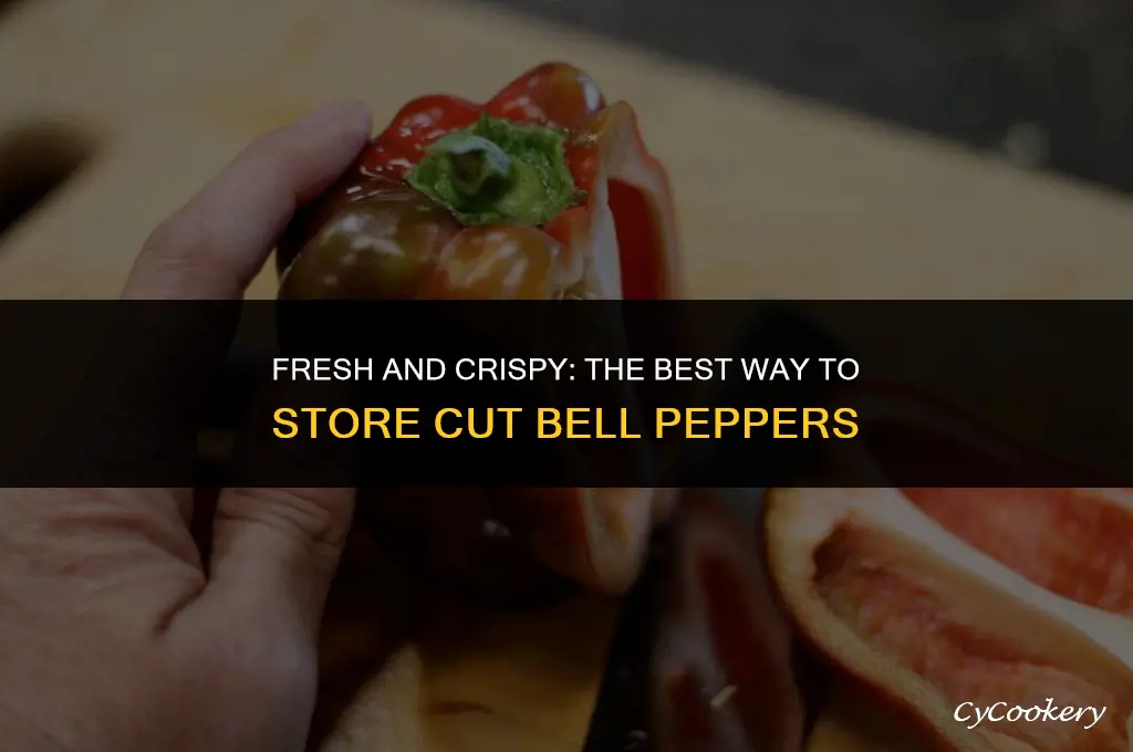 how to store cut bell peppers in the refrigerator