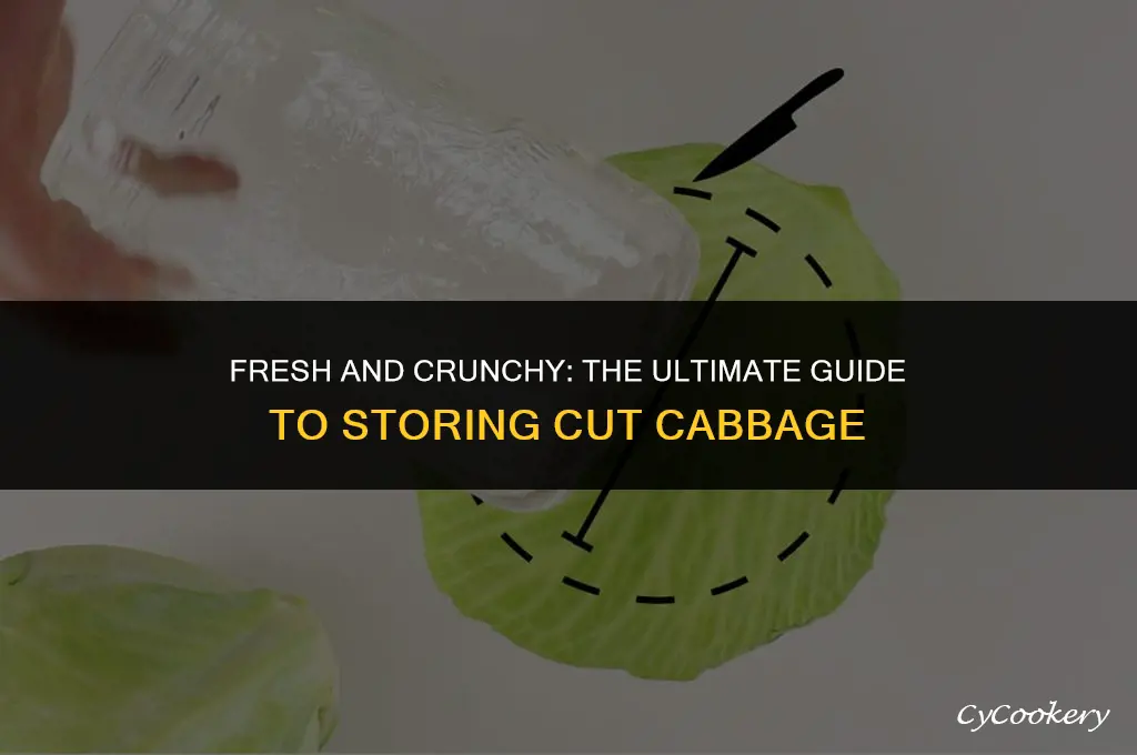 how to store cut cabbage in the refrigerator