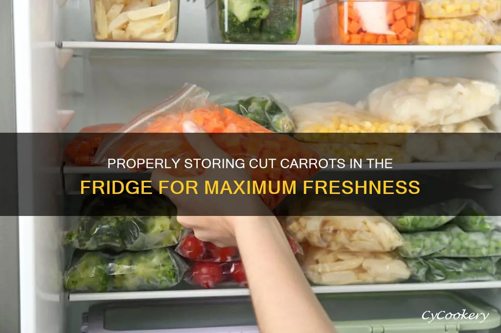 how to store cut carrots in refrigerator
