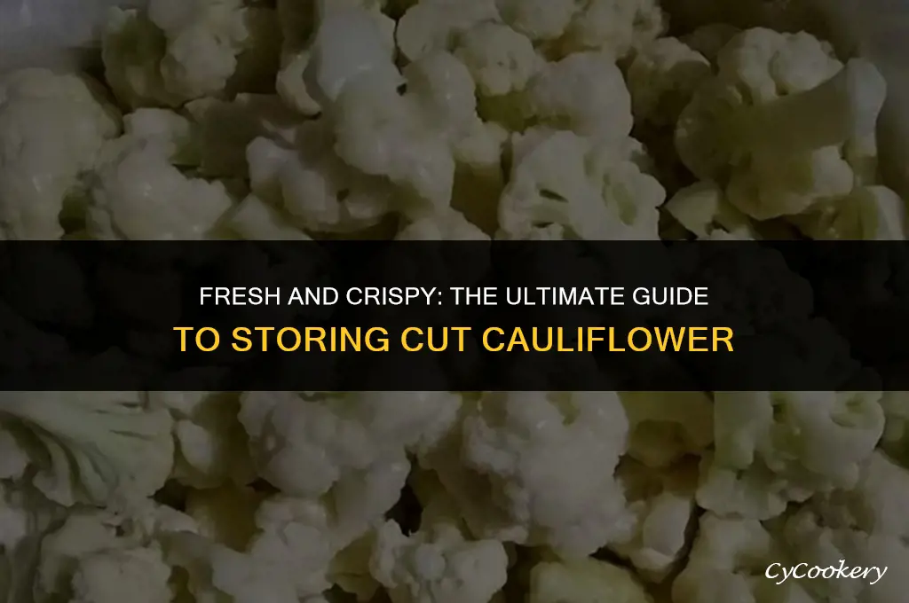 how to store cut cauliflower in the refrigerator