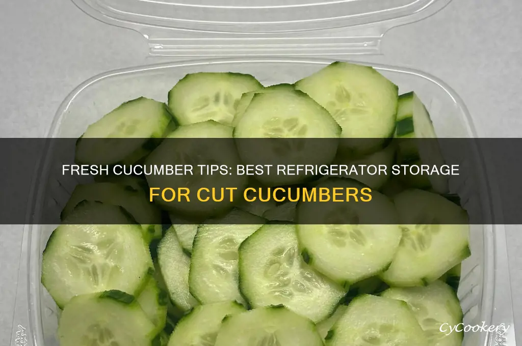 how to store cut cucumbers in the refrigerator