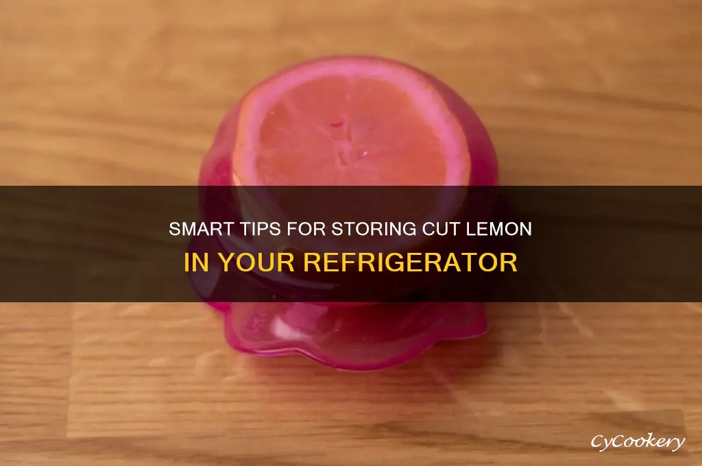 how to store cut lemon in refrigerator