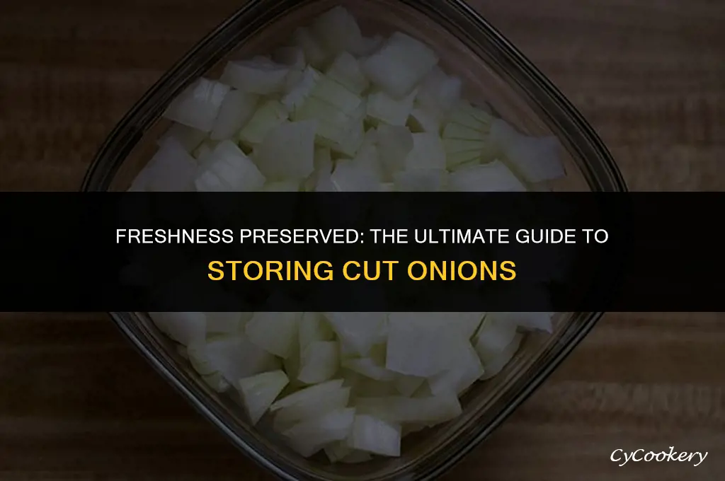 how to store cut onion in the refrigerator