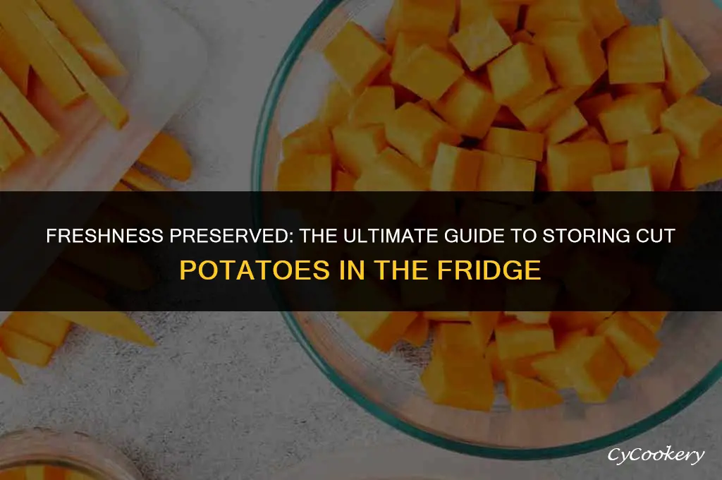 how to store cut potatoes in the refrigerator