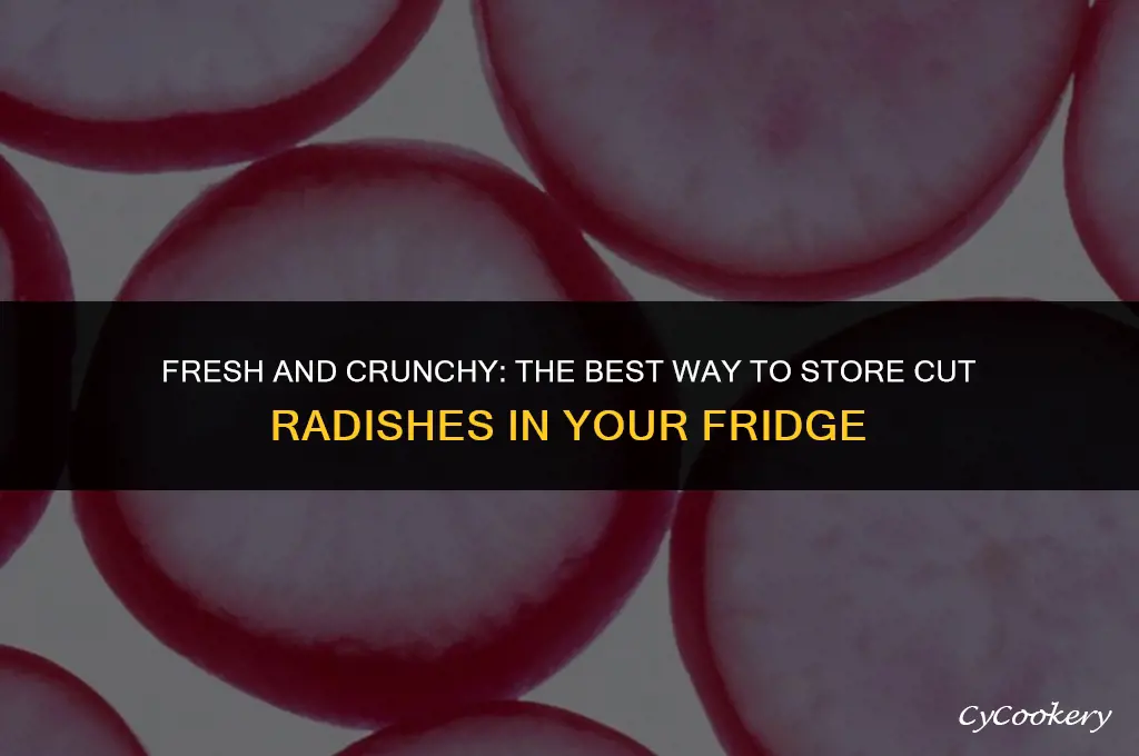 how to store cut radishes in the refrigerator