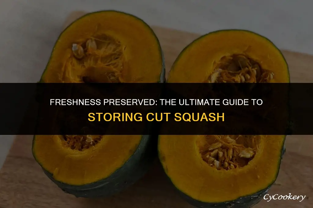 how to store cut squash in the refrigerator