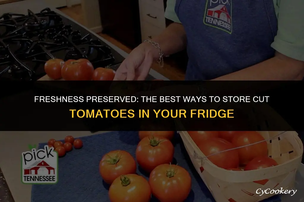 how to store cut tomatoes in the refrigerator