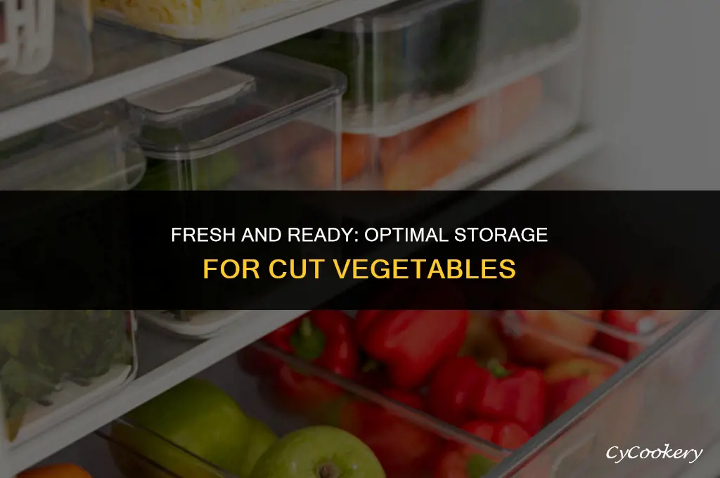 how to store cut up vegetables in refrigerator