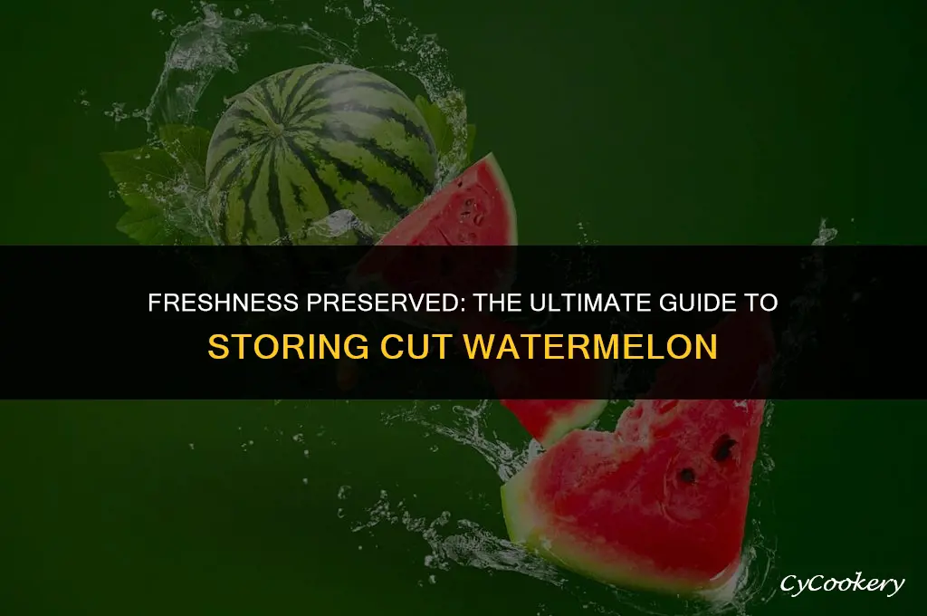 how to store cut watermelon in the refrigerator