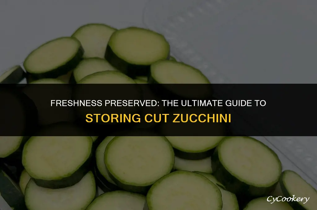 how to store cut zucchini in the refrigerator