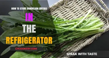 Fresh and Crispy: The Ultimate Guide to Storing Dandelion Greens