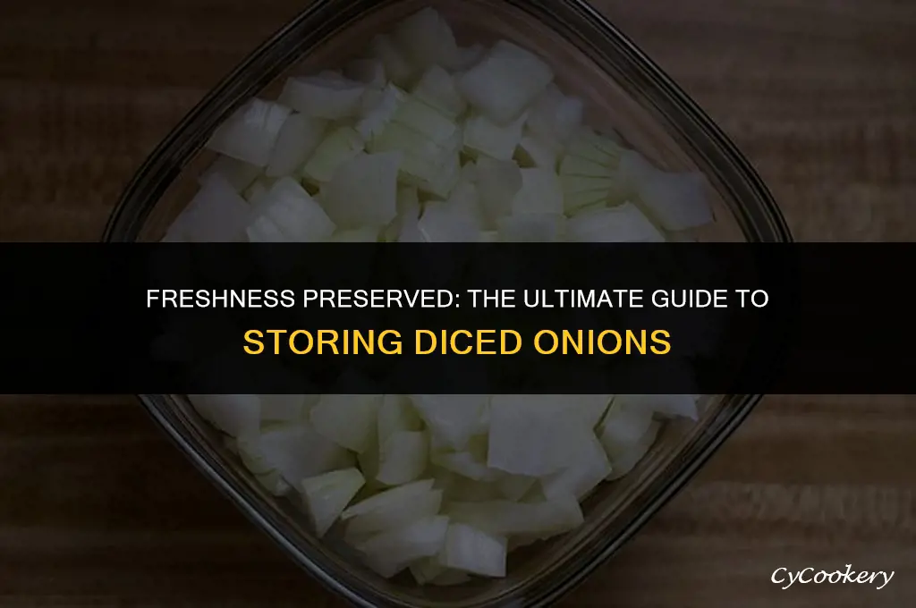 how to store diced onions in the refrigerator