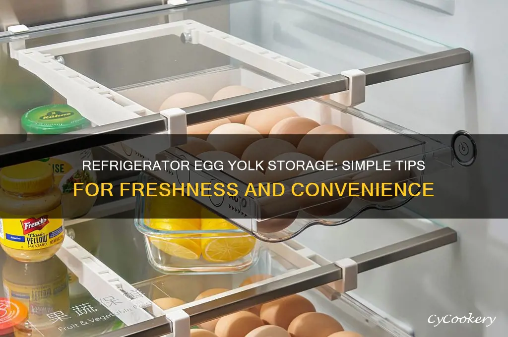 how to store egg yolks in refrigerator