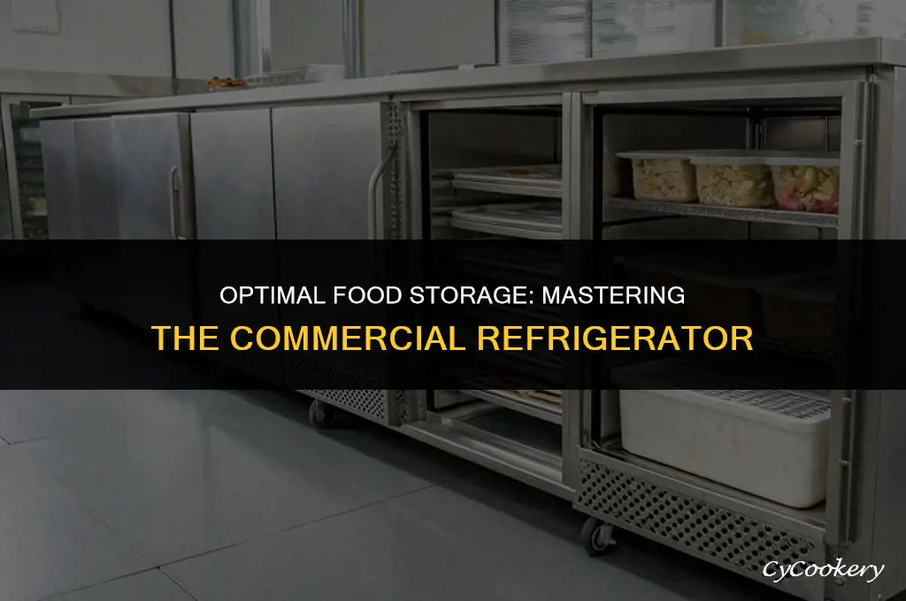 how to store food in a commercial refrigerator