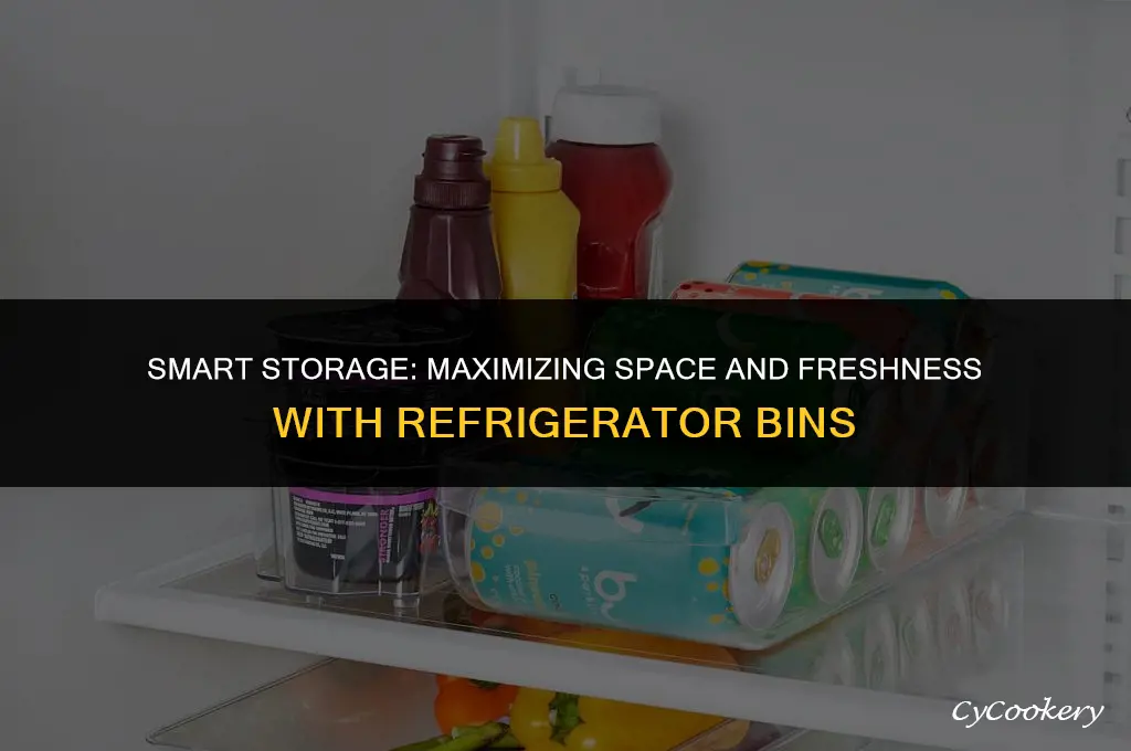 how to store food in bins in refrigerator