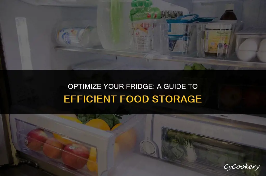 how to store food in refrigerator top to bottom