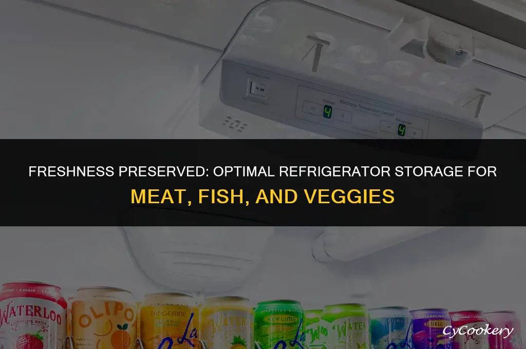 how to store foods in refrigerator meat fish veg