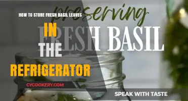 Fresh Basil Storage: A Simple Guide to Refrigerating Your Herbs