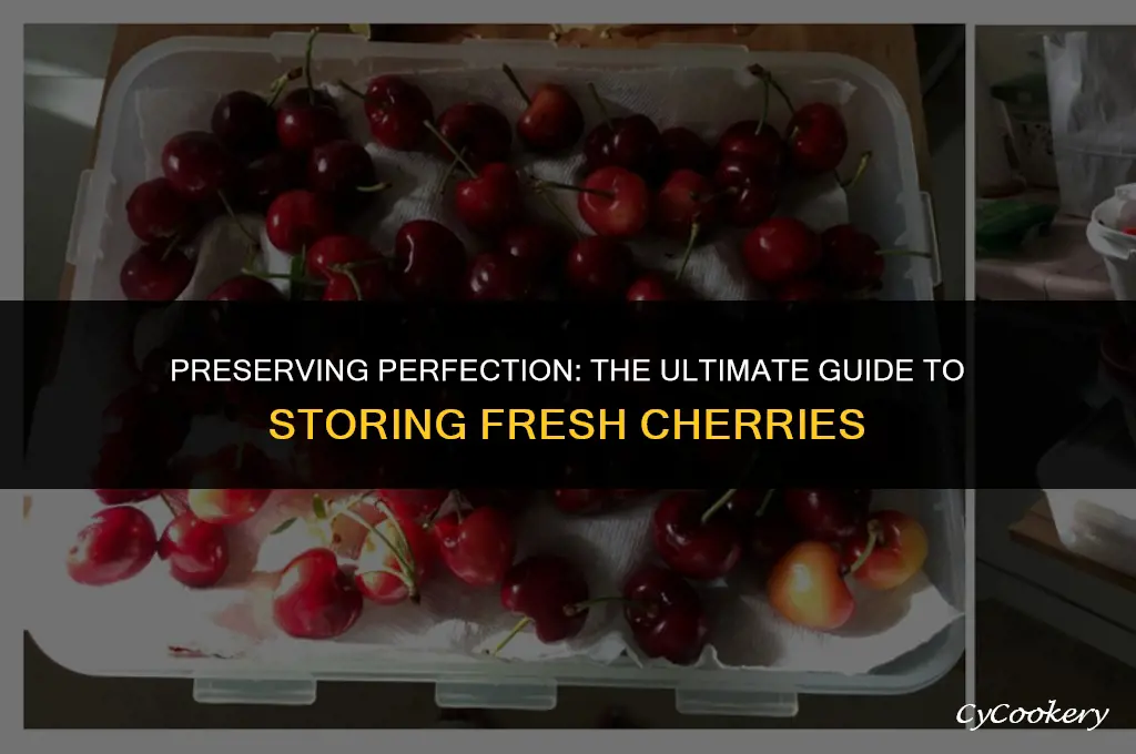 how to store fresh cherries in the refrigerator