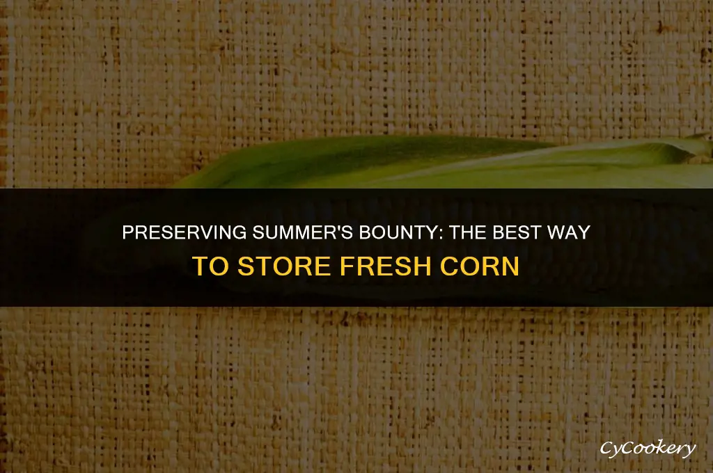 how to store fresh corn in the refrigerator