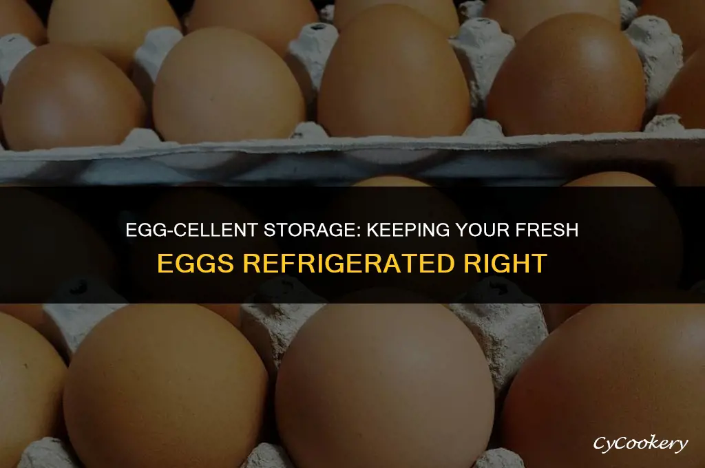 how to store fresh eggs in the refrigerator