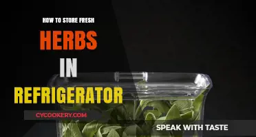 Fresh Herbs, Longer Life: Refrigerator Storage Tips for Flavorful Cooking