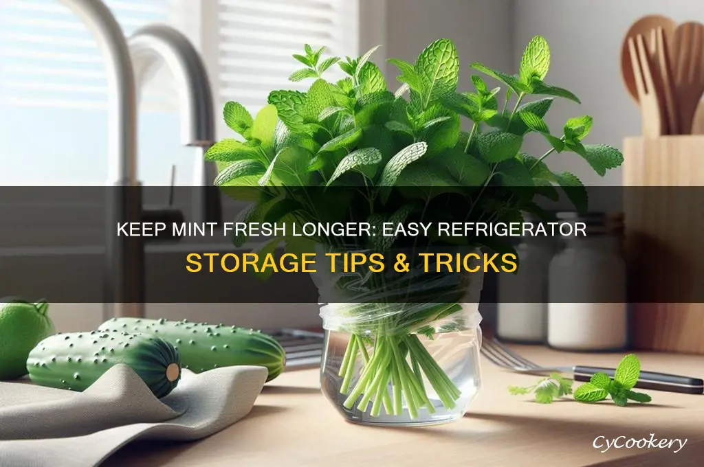 how to store fresh mint in refrigerator