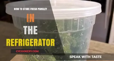 Preserve Fresh Parsley: Easy Refrigerator Storage Tips for Longer Life
