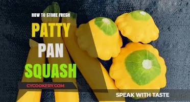 Storing Fresh Patty Pan Squash: Best Practices